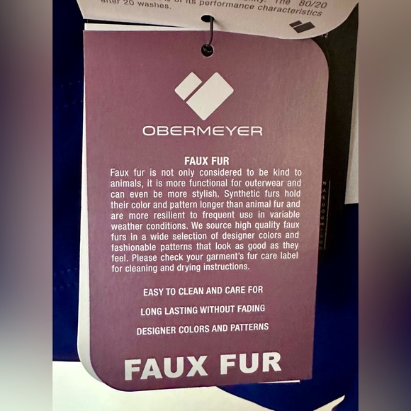 NWTs Obermeyer Tuscany Elite Insulated Ski Jacket. Navy. Sz. 4 - Picture 9 of 16